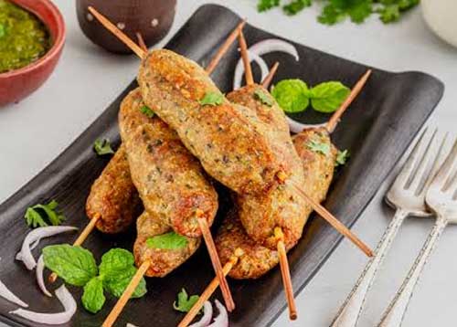 Chicken Seekh Kabab (half cooked)