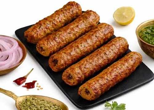 Goat Seekh Kabab (half cooked)