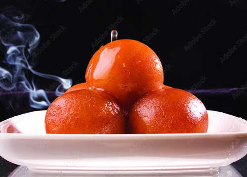 Hot-Gulab Jamun Dessert
