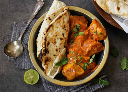 Quarter chicken with Naan