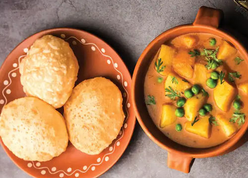 Aloo Curry Bhatura/Puri