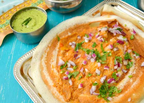 Pav Bhaji Spread Dosa