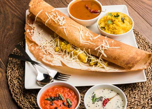 Cheese Chilli Garlic Dosa