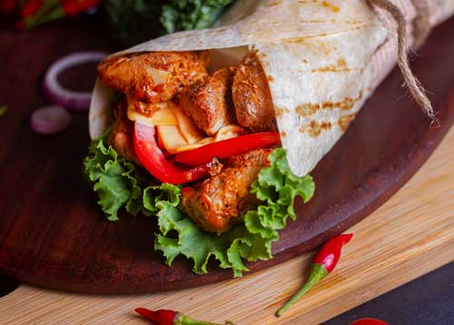Tandoori Chicken Wrap